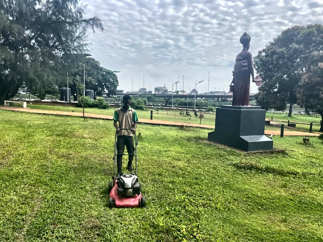 National Theatre grounds after landscaping work, Lagos